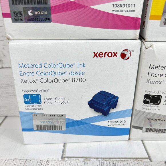 Xerox ColorQube 8700 Metered Color Ink Sticks CMYK Set Cyan Magenta Yellow Black - Picture 5 of 8